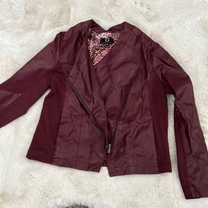 Faux leather jacket